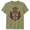 Scottish Tartan Unisex T Shirt Thistle Emblem Scotland Heritage Symbol Tee