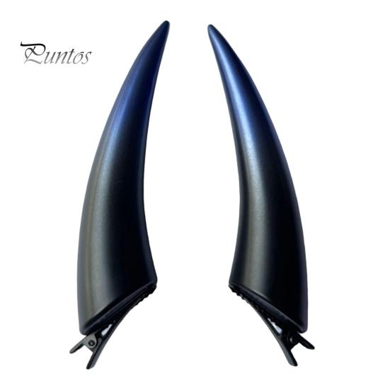 

1 пара заколка для волос в форме рога демона в темном готическом стиле, заколка для волос на Хэллоуин, повседневная заколка для волос для косплея, вечеринки, театра