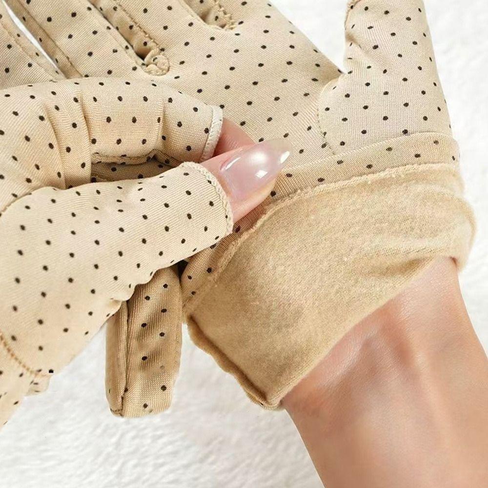 Lining Fleece Women's Winter Gloves Windproof Driving Gloves Fashion Velvet Mittens Outdoor