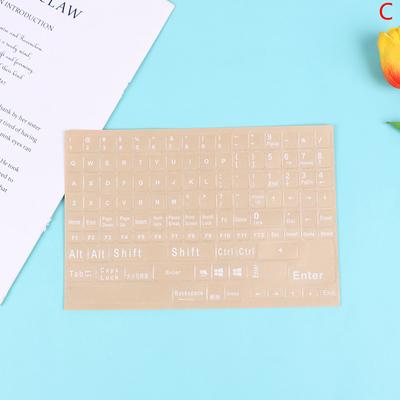English Full Keyboard Frosted Transparent Keyboard Stickers Computer Notebook