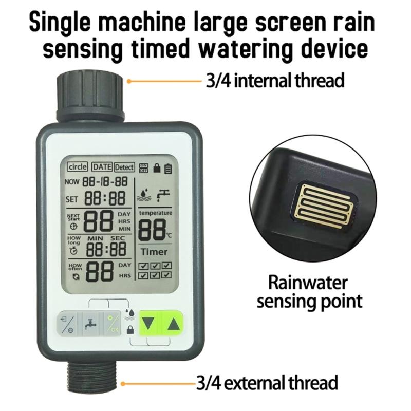 Automatic Water Timer Garden Digital Irrigation Machine Intelligent Sprinkler for Outdoor to Save Water&Time