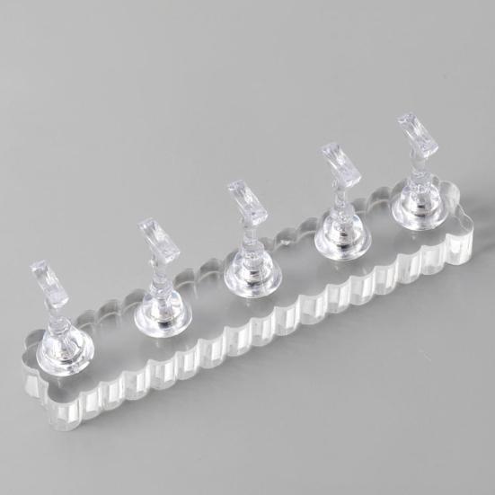 Magnetic Nail Stand Fake Nail Display Holder Professional Nail Art Kit with Double-Sided Tape DIY Nail Art Accessories