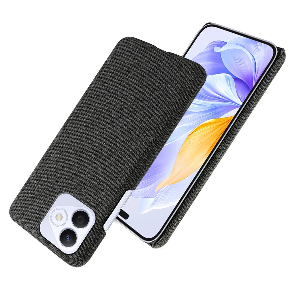 For Honor X60i 5G Case Cloth Texture Anti-Scratch Protective PC Phone Cover