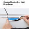 Interior Stickers Car Door Waist Line Metal Stickers For Renault Clio Megane Trafic Captur Car Side Wing Fender Decals Body Exte