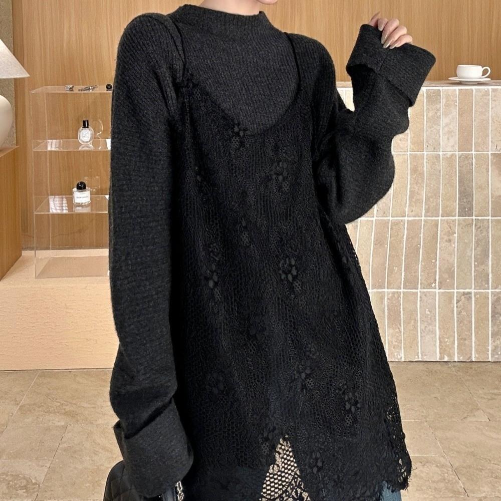 V-neck Lace Underskirt Slips Beach Wear Sling Skirt Petticoat Loose Lace Camisole Skirt Party