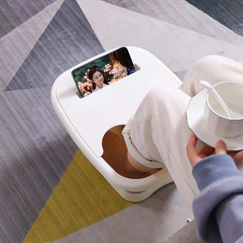Faltbare Fußwaschschale Tragbare Massage-Fußbadewanne Isoliert mit Wadenabdeckung Gesundheits-Fußwaschbecken
