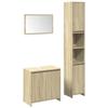 VidaXL Ensemble De Meubles De Salle De Bain 3 Pcs Chêne Sonoma, Armoire De Salle De Bain, Armoire De Rangement De Toilette, 3324974