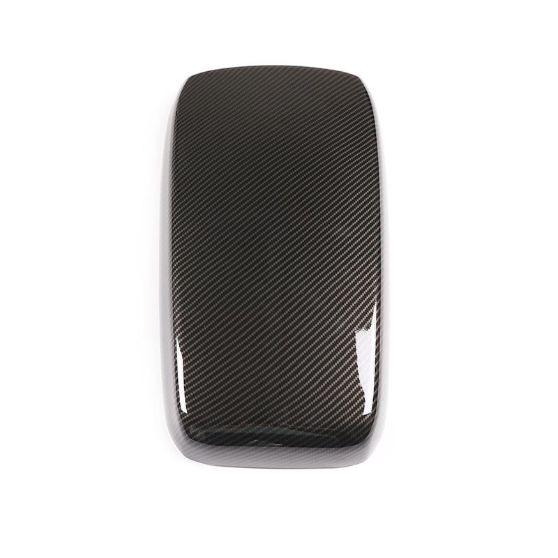 Para Romeo 2020 interior do carro estilo fibra de carbono capa de apoio de braço