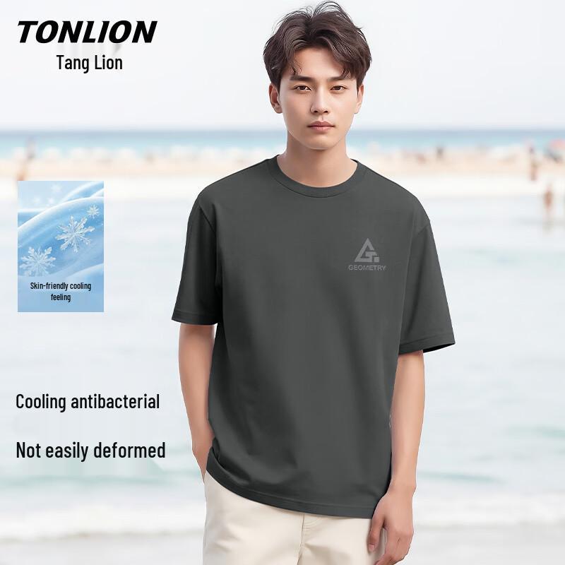 TonLion Men s Double-Sided Cooling T-Shirt 2XL