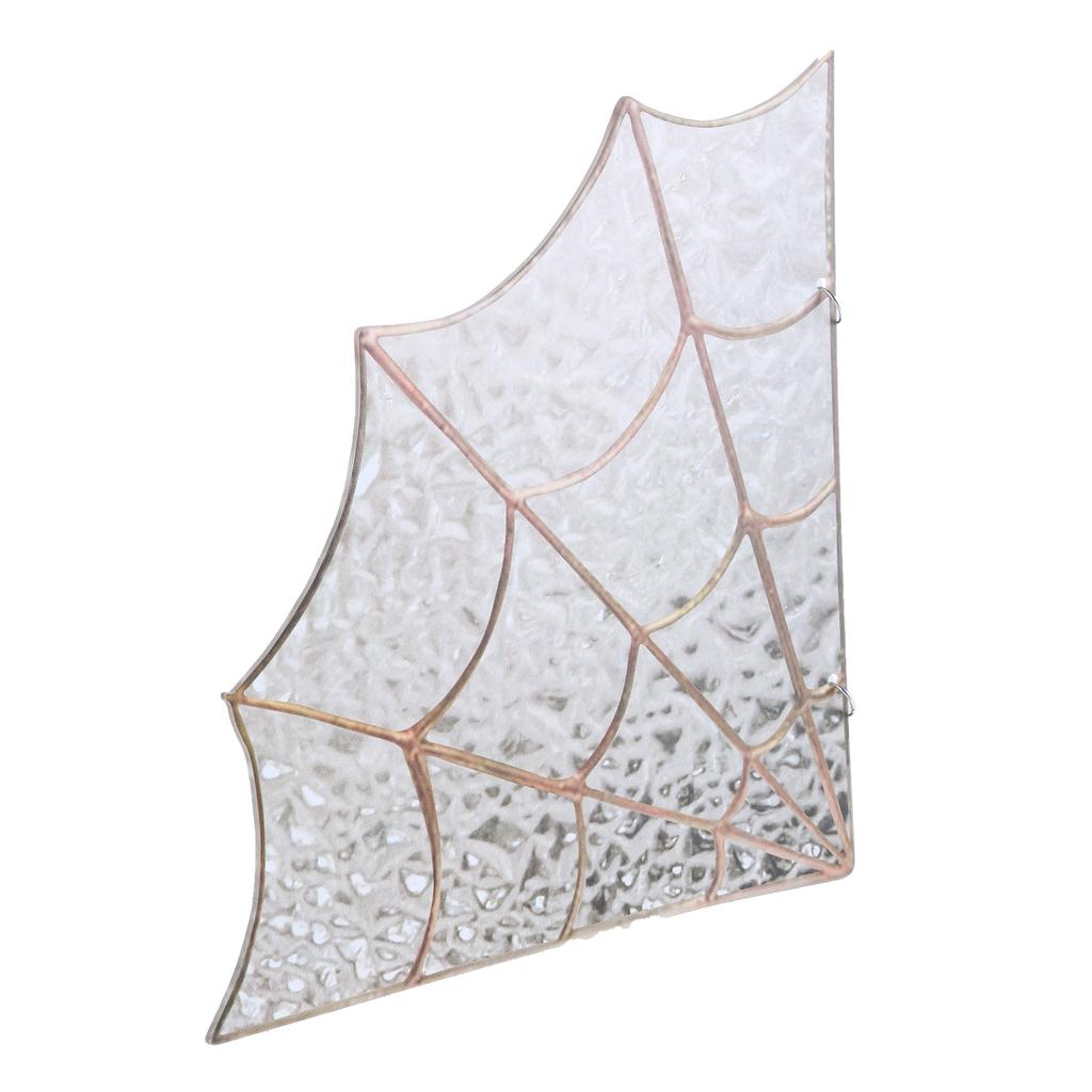 Halloween Spider Web Corner Decoration Frightful Halloween Glass Spiderweb Door Corner Elegant Home Hanging Ornament