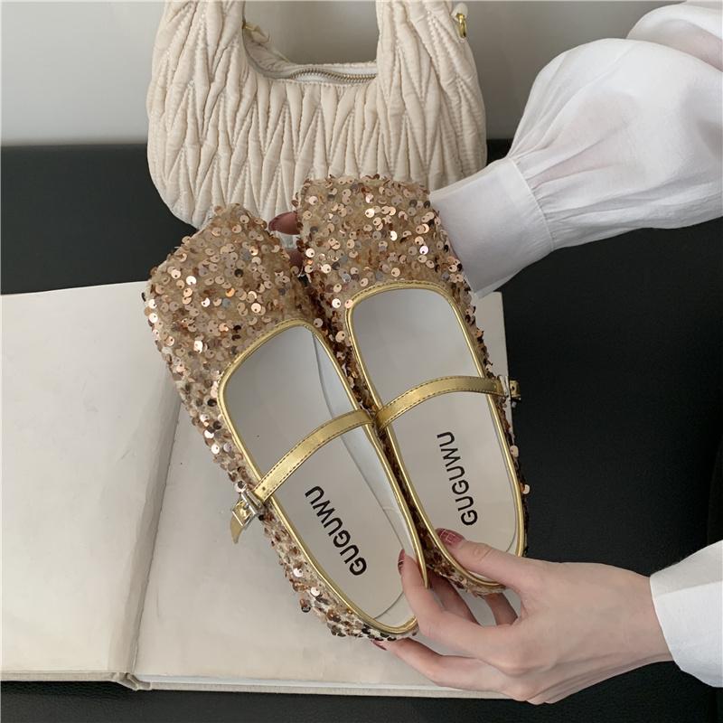 

Bailamos Spring New Brand Women Flat Shoes Fashion Square Toe Sahllow Slip On Ballerinas Shoes Soft Flat Heel Outdoor Boat Shoe 35