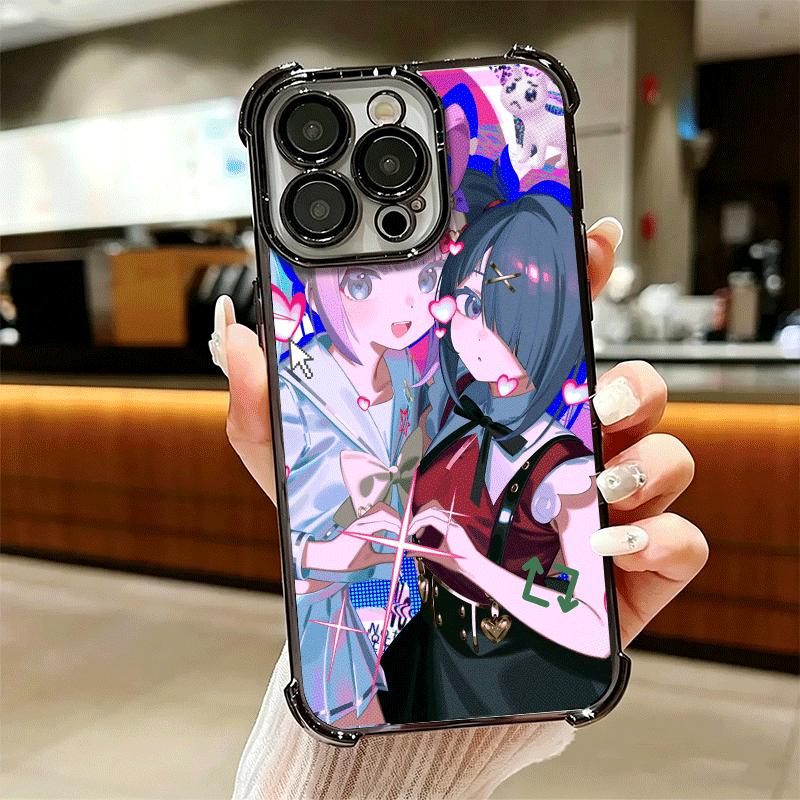 Needy Girl Streamer Overload Soft Phone Case For iPhone 15 16 17 Air 14 Pro Max 16E Plus 13 12 Mini Plating Anti-Fall Fundas