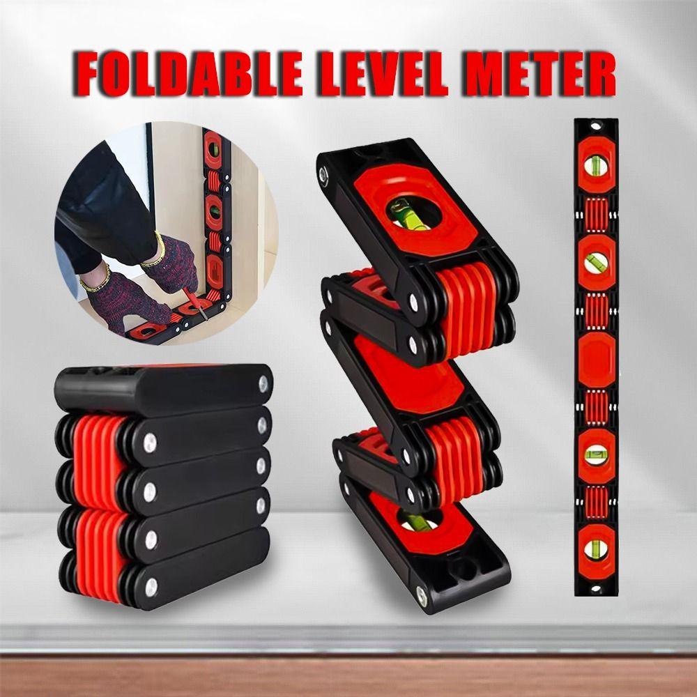 Multi-angle Magnetic Level Meter Strong Magnet Angle Finder Gauge Folding Horizontal Ruler  Stairs