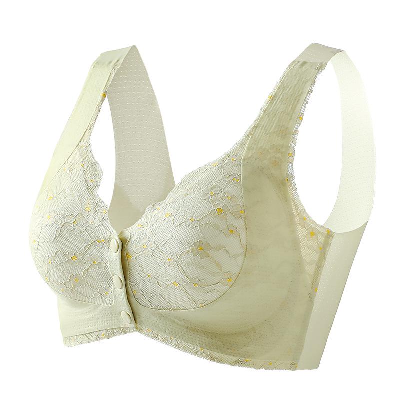 

Бесшовный бюстгальтер без косточек большого размера с застежкой спереди для женщин среднего и пожилого возраста 2XL for 145-160 lbs