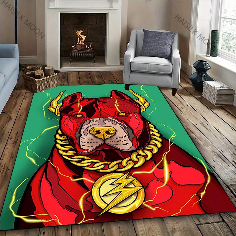 New To American Bully APBT Pitbull Dog Printed Carpet! Anti-slip Sound Insulation,Living Room Bedroom Entrance Door Mat Sofa Rug