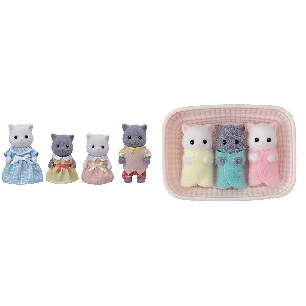 Sylvanian Families Doll Persian Cat Family FS-36 Triplets Ni-109Set Purchase