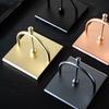 Creative Square Tissue Holder Retro Aluminum Napkin Stand Practical Tabletop Tissue Rack  Kitchen