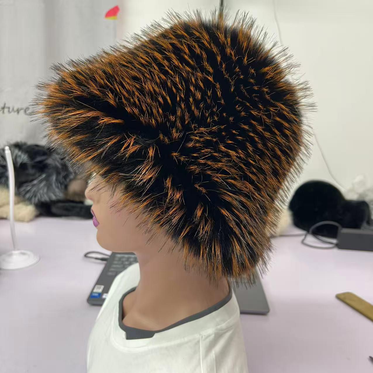 

Women s Winter Faux Fur Bucket Hat with Ear Protection – Plush, Thick, and Fashionable. помаранчевий