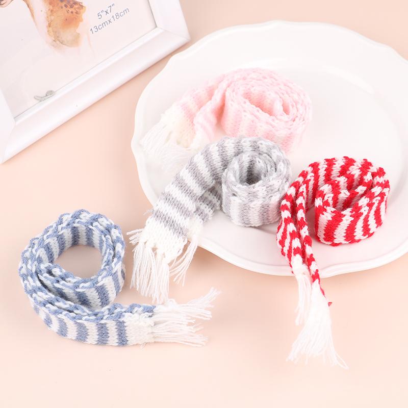 1/6 Dollhouse Miniature Knitting Scarf Ornament Diy Dolls Clothing Accessories