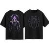 Vintage Hunter X Hunter Feitan Phantom Troupe Graphic T‑Shirt Front Back Print Anime Short Sleeve Crew Neck Unisex Manga Fan Streetwear Tops Tees