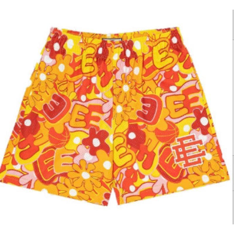 Summer Men s Casual New Beach Print Straight Shorts S