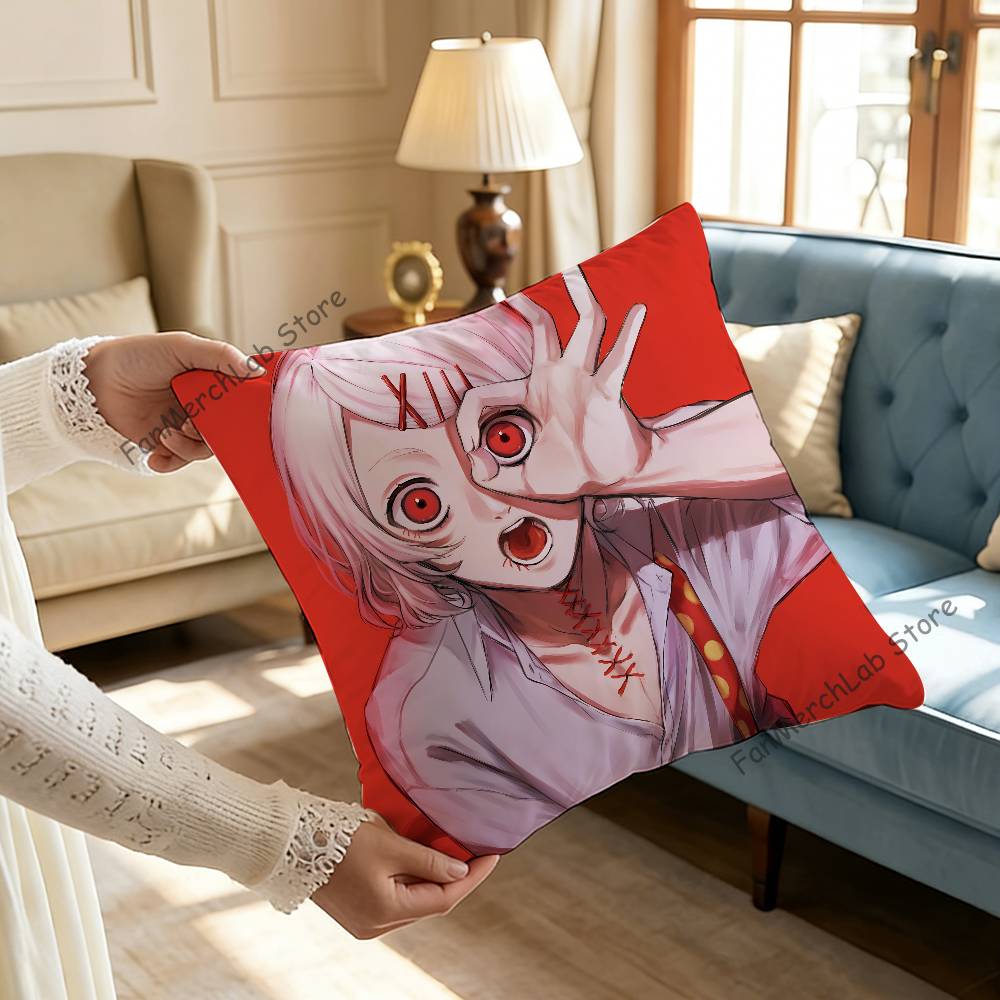 JJuuzou Anime SSuzuyaS Cushion For Bedroom Car Coffee Shop Room and Living Room Sofa Decorative Pillow Cover Case 30x30cm