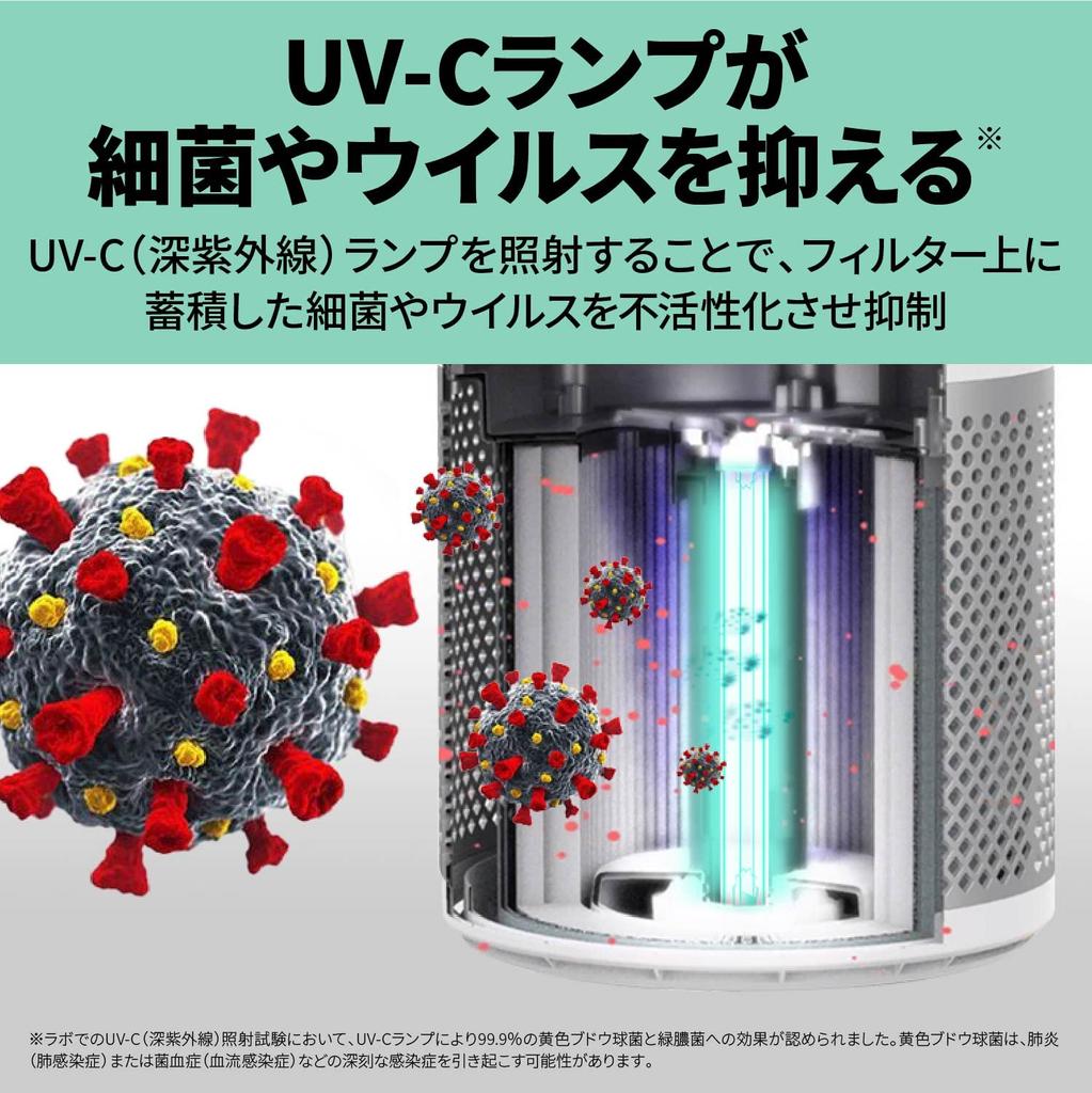 TruSens Air Purifier UV Disinfection Virus Pollen Deodorization 21 Tatami Mats with Sensor Pod White Year Includes Carbon Filter Z-2000 [2 Warranty]