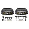 Car Tyre Pressure System Solar, Safety Monitor with 4pcs LCD Display, Tyre Pressure Temperature Warning Alarm Monitor Systems