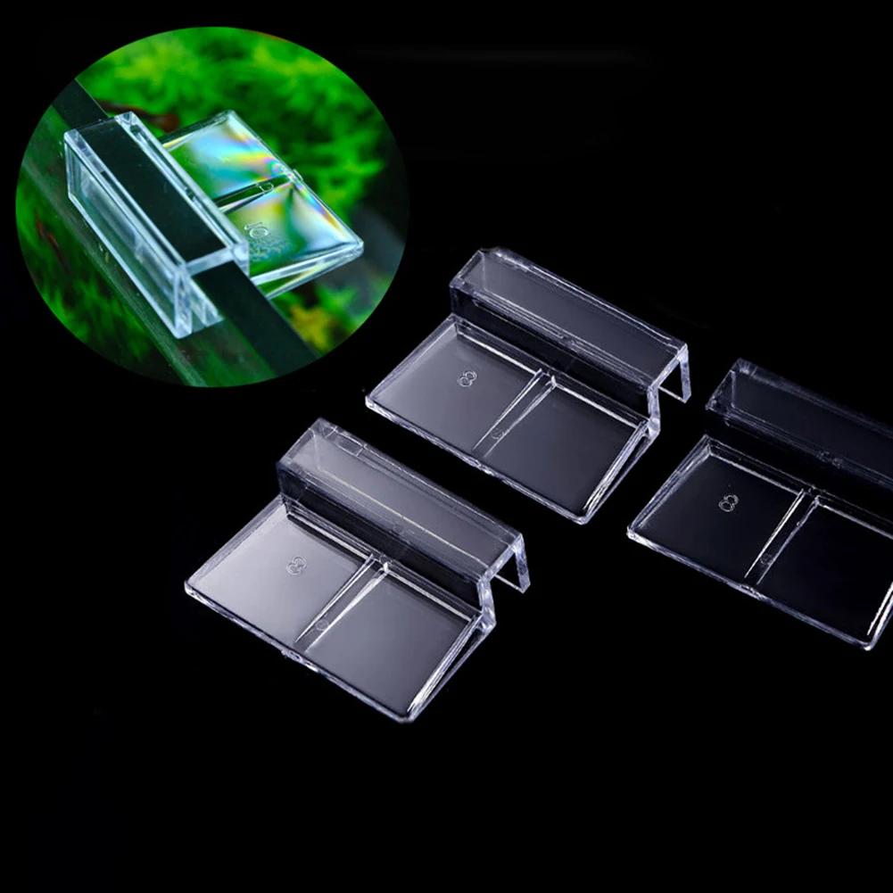 6mm 8mm 12mm 4pcs Fish Tank Bracket Clip Stand Clamp Aquarium Lid Acrylic Support Holder Glass Cover Plate Bracket Accessories