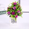 Artificial Rose Flower Letter Flower Pot Potted Plant For Living Office Room