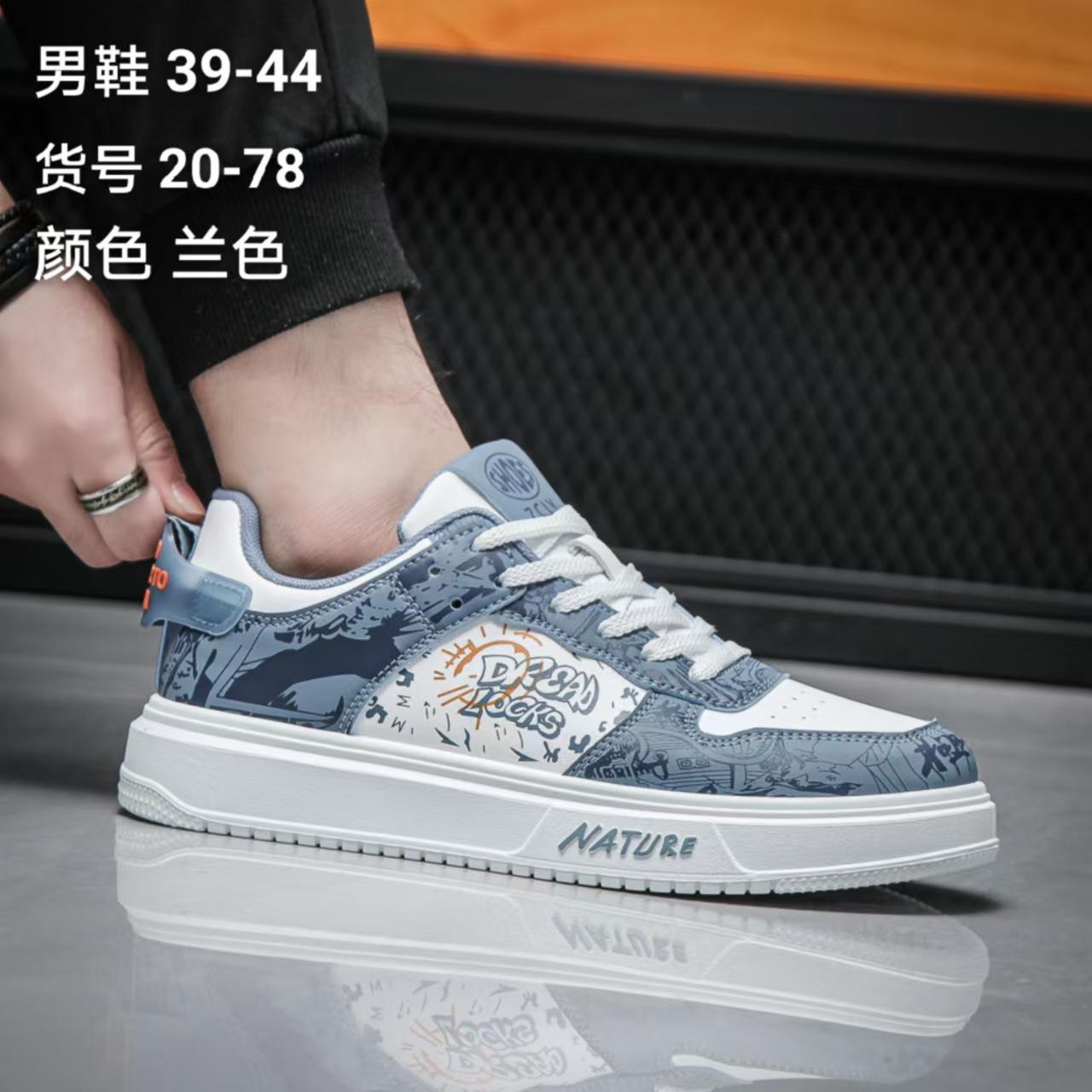 

2025 новые мужские туфли новые повседневные универсальные спортивные туфли для отдыха, обувь для серфинга популярная модная обувь 20-78 44 синий