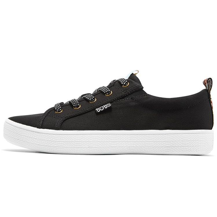 Skechers Bobs B Extra Cute Durable Low-Top Sneakers Women sneakers Black White 113323-BLK 36.5