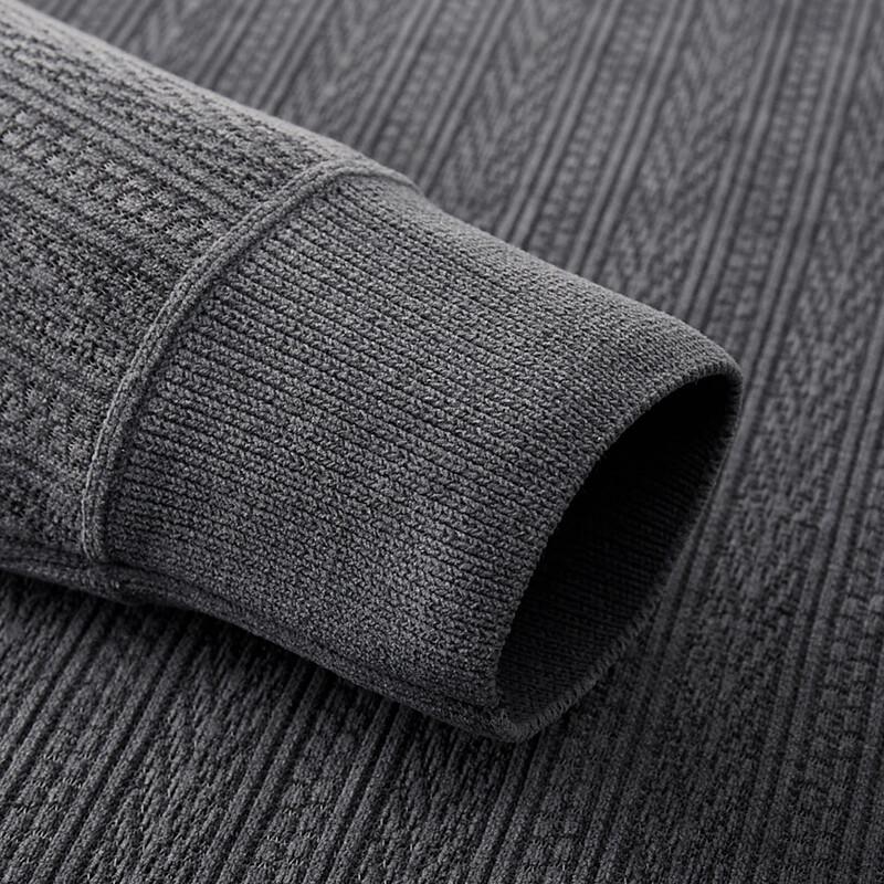 Pánská broušená zahuštěná žakárová mikina přes hlavu Shanshan