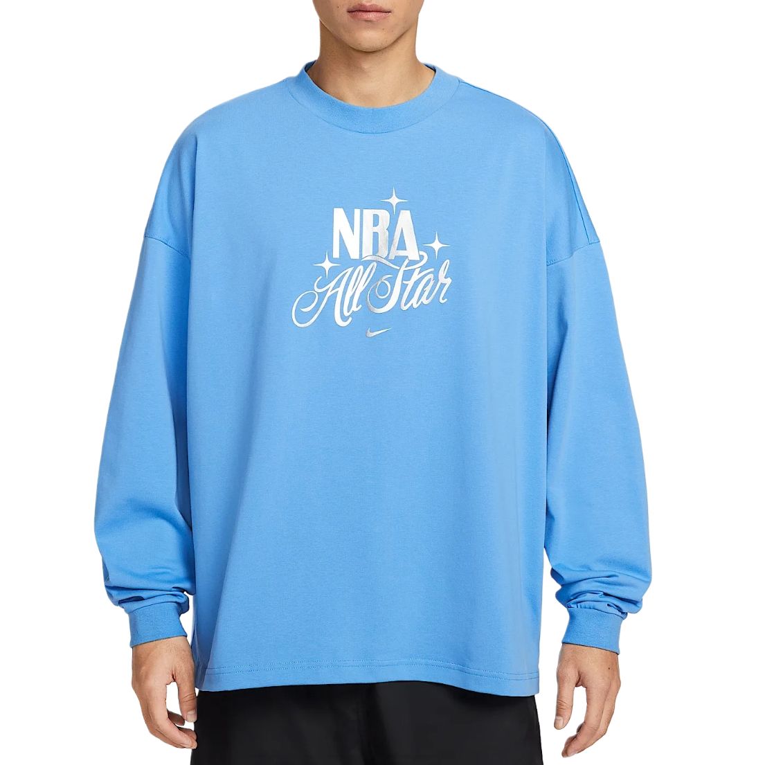 Nike Dri-Fit NBA All-Star Standard Issue Basketball Pullover Crew Neck Long Sleeve Quick-Dry T-Shirt Men Tops IQ5377-462 L