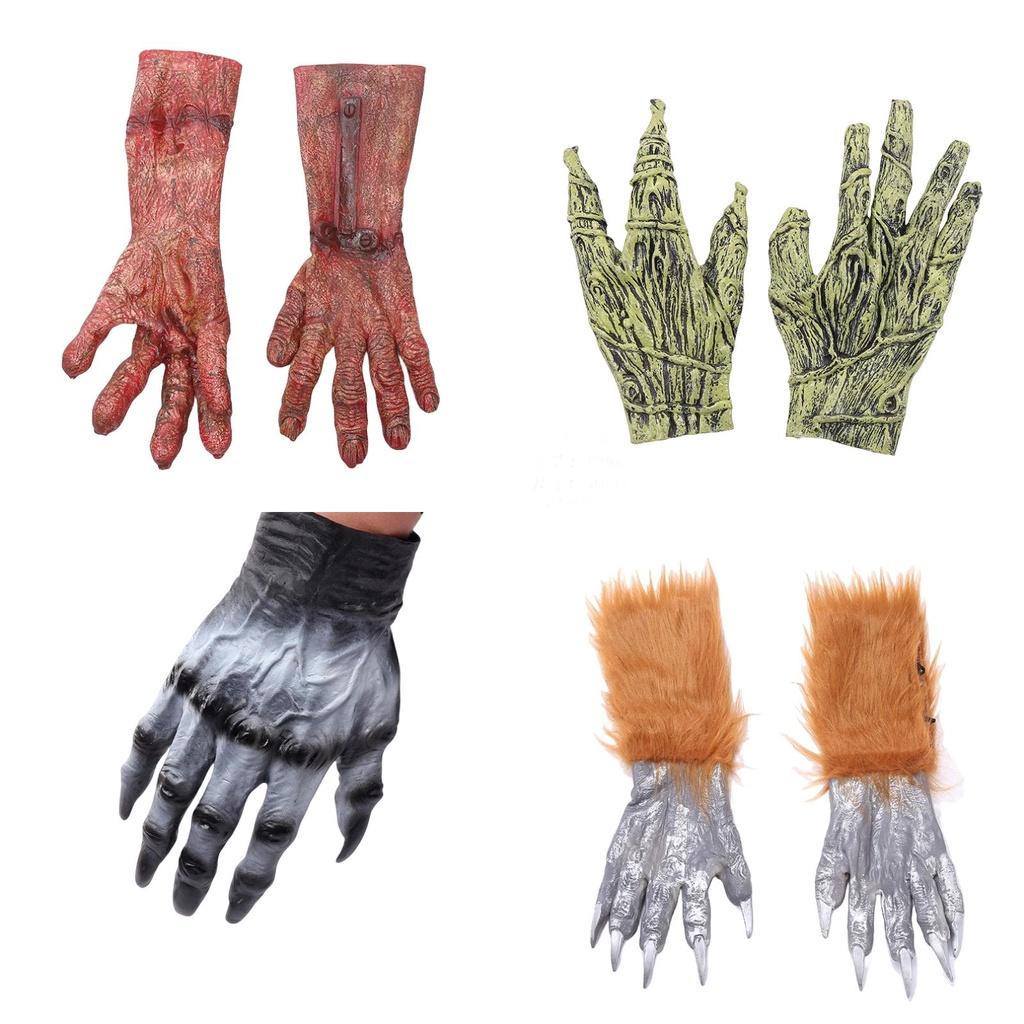 Bloody Werewolf Gloves Halloween Costume Party Zombie Accessories