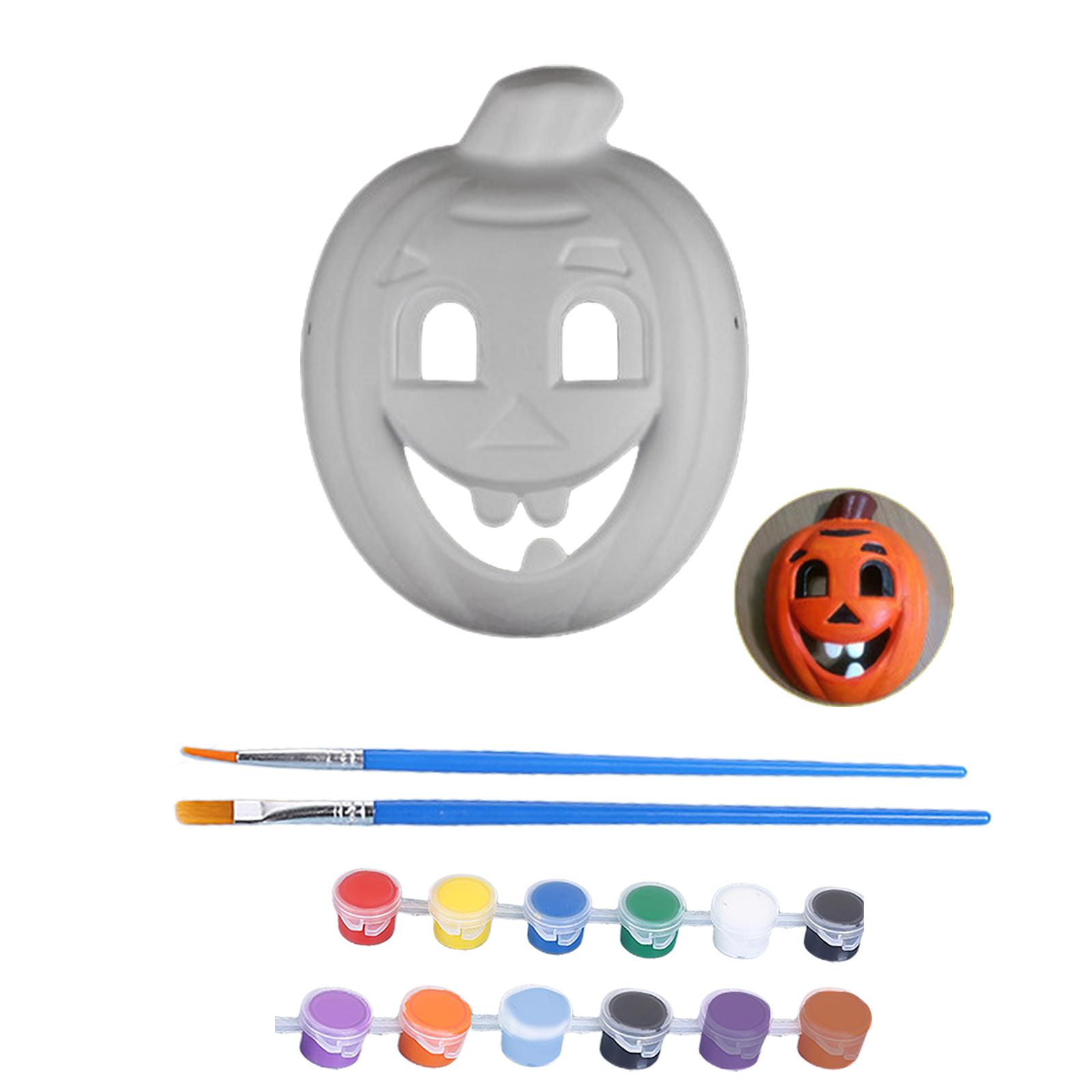 

Halloween Blank Pulp Mask Face Painting Children DIY Hand-painted Full Face Men And Women 3ml One Size