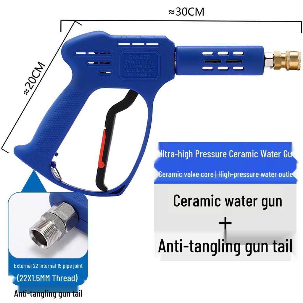 360° Rotating Stainless Steel Spray Head Water Gun with Lotus Nozzle for Joint Cleaning