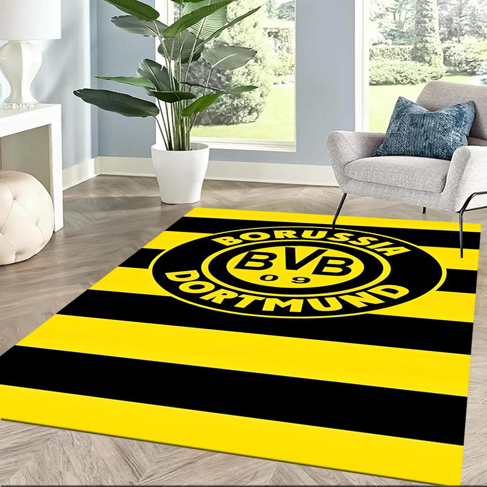 Borussia Dortmund Floor Mat Design For Living Rooms Kitchen Game Room Dining Room Antislip Rug Office Home Decor Birthdaychristmas Gift