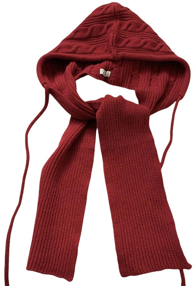 

Knit Hat Scarf Stole Muffler Knit Hat Neck Warmer Hood Neck Cover Cute Warm Windproof Cold Protection Stylish Fashion Outfit Commuting School Autumn