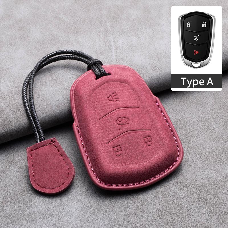 New Sheepskin Car Remote Key Cover Case Shell For Cadillac ATS-L XTS XT5 CTS CT6 ATS 28T SRX Escalade 2015 Styling Accessories