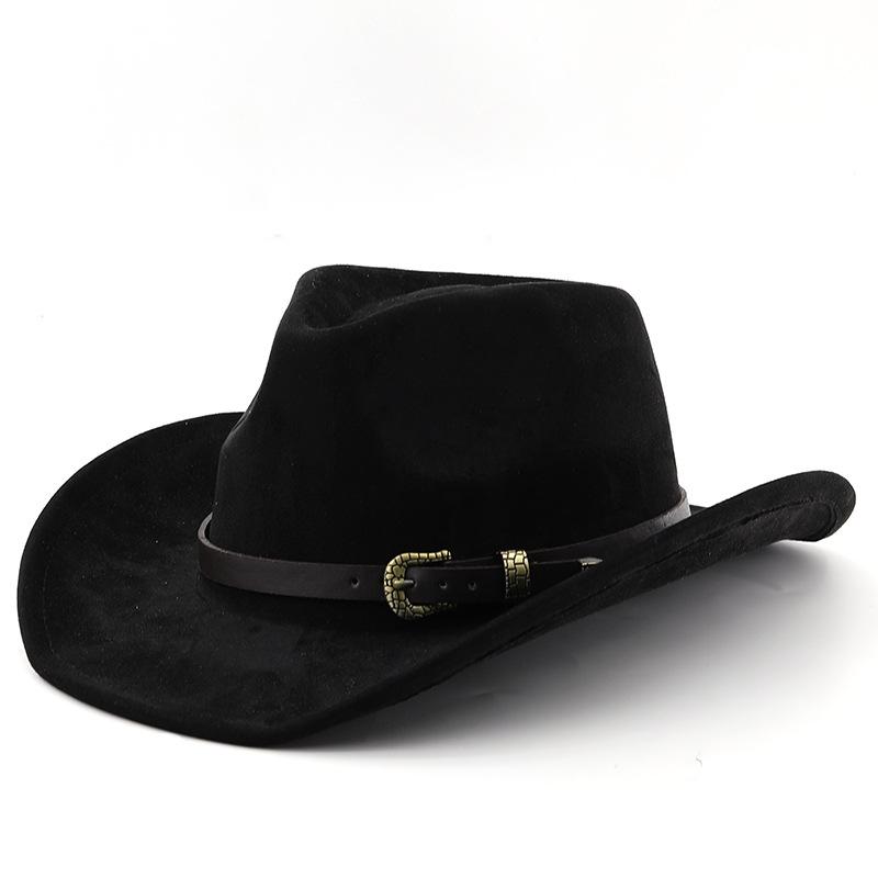 Western Men's Wool Denim Hat - Autumn/winter Suede Vintage Knight Hat