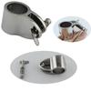 Mirror Polished Stainless Steel 316 Spring Plunger Slide Sleeve for Yacht Bimini Top Hardware