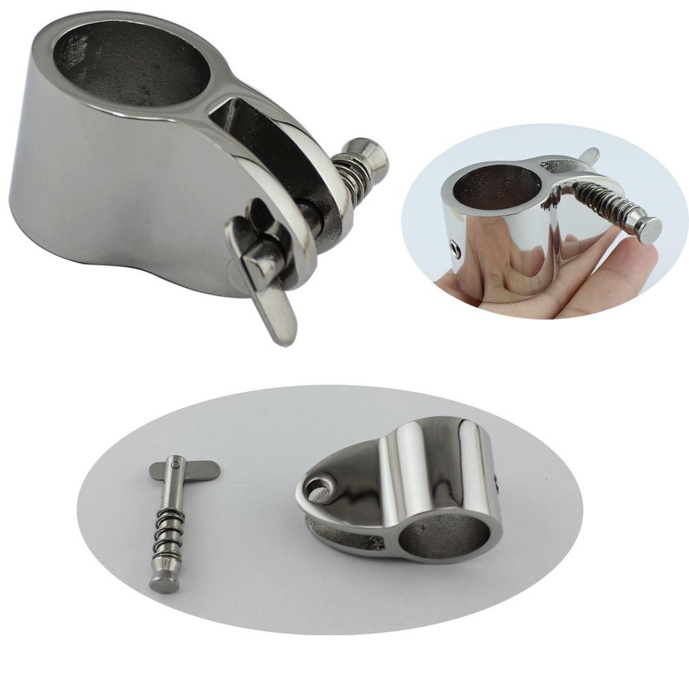 Mirror Polished Stainless Steel 316 Spring Plunger Slide Sleeve for Yacht Bimini Top Hardware