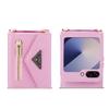 Módní šňůrka Kožená peněženka Pouzdro na telefon Pro Samsung Galaxy Z Flip 7 Flip 6 5 Zflip 4 3 Karty Crossbody Ochranný kryt