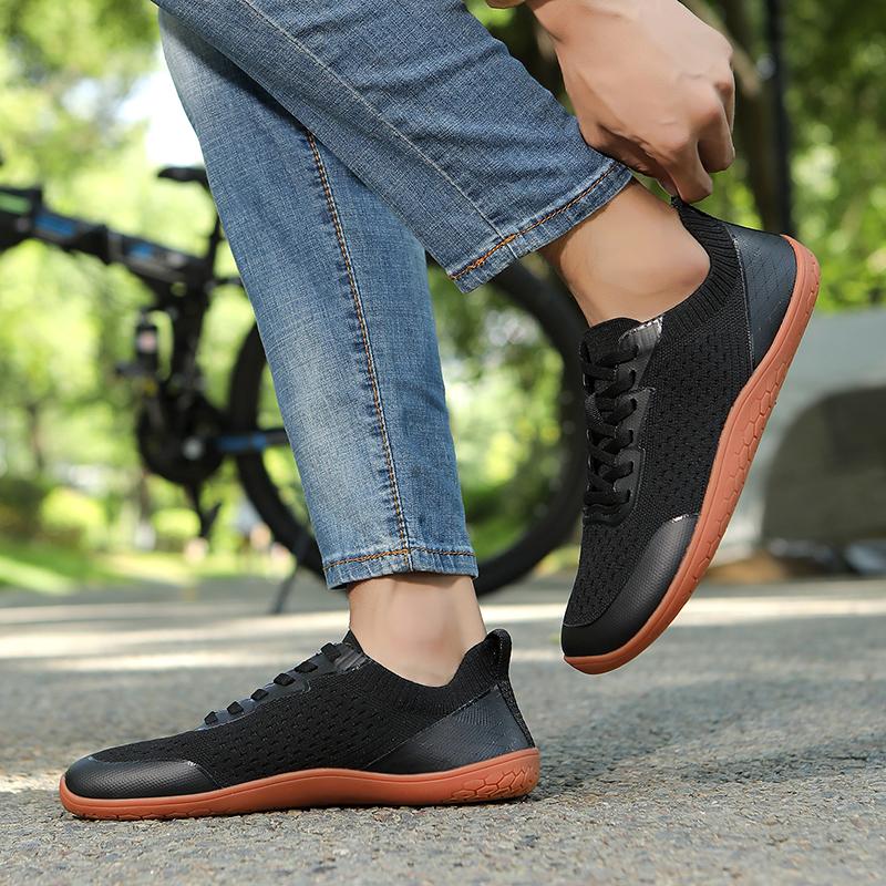 Mesh Wide Toe Casual Sneakers Light Breathable Cross-training Shoes Women Men Non-slip Walking Flat Shoes