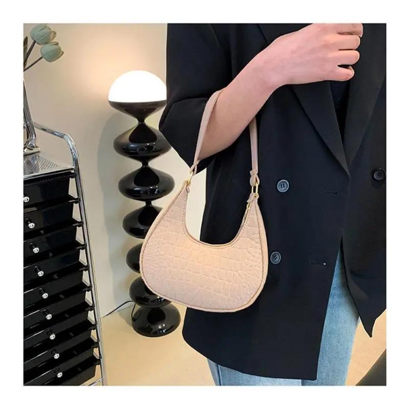 Women's Bag Felt Handbag Fashion Underarm Bag Designer New Fashion Shoulder Bags Crescent Saddle Bag for Ladies Armpit Bag