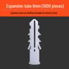 Green Plastic Expansion Tubes & Plugs: M6/M8 Wall and Wood Screw Anchors (6mm & 8mm)