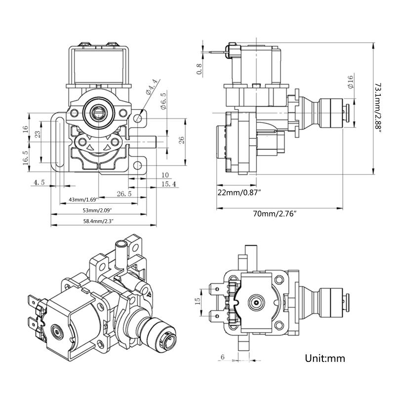 Water Pressure Reducing for Valve Pressure Maintaining for Valve 1/4-inch Female & Male Thread for Intelligent Toilet Pl