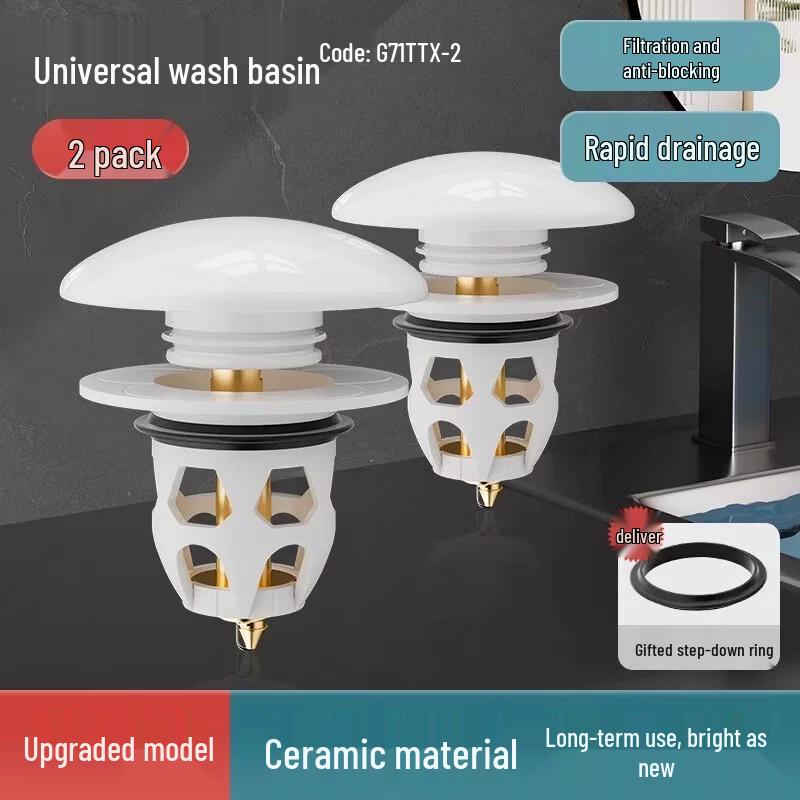 Universal Anti-Odor Pop-up Basin Drain Stopper