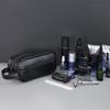 Handheld Cosmetic Storage Bag Zipper Makeup Pouch Portable Men Leather Wash Bag  Travel